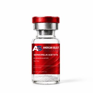 American Select Peptides Sermorelin Acetate research material vial